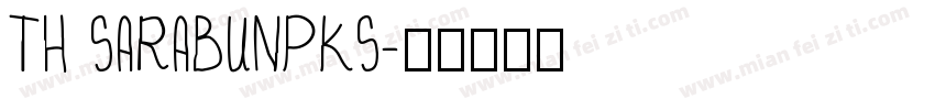 TH SARABUNPKS字体转换